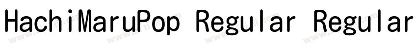 HachiMaruPop Regular Regular字体转换